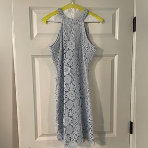 Lulus light blue floral dress